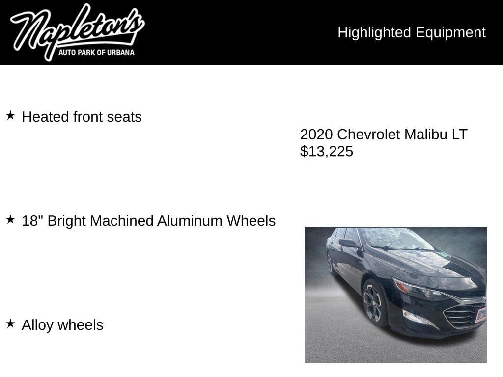 Used 2020 Chevrolet Malibu LT Sedan