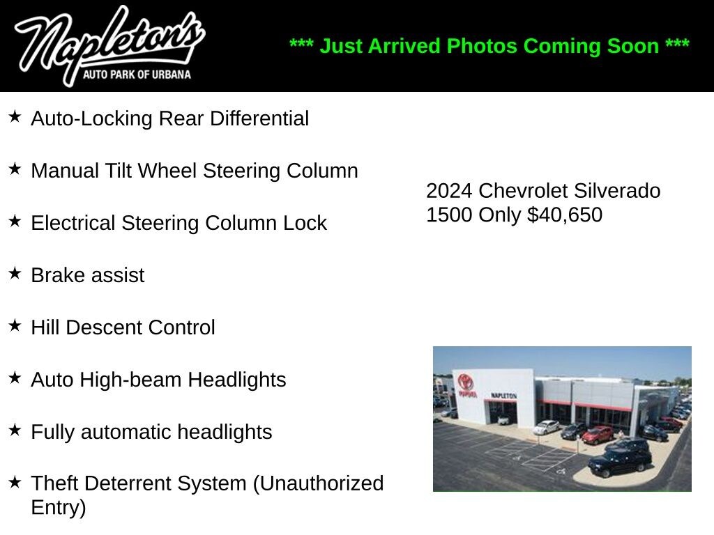 Used 2024 Chevrolet Silverado 1500 Custom Trail Boss Truck Crew Cab