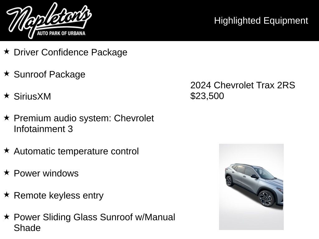 Used 2024 Chevrolet Trax 2RS SUV