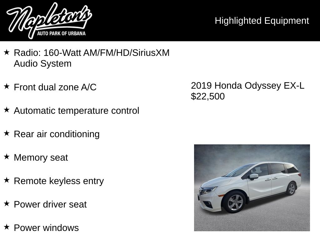 2019 Honda Odyssey EX-L - Photo 2