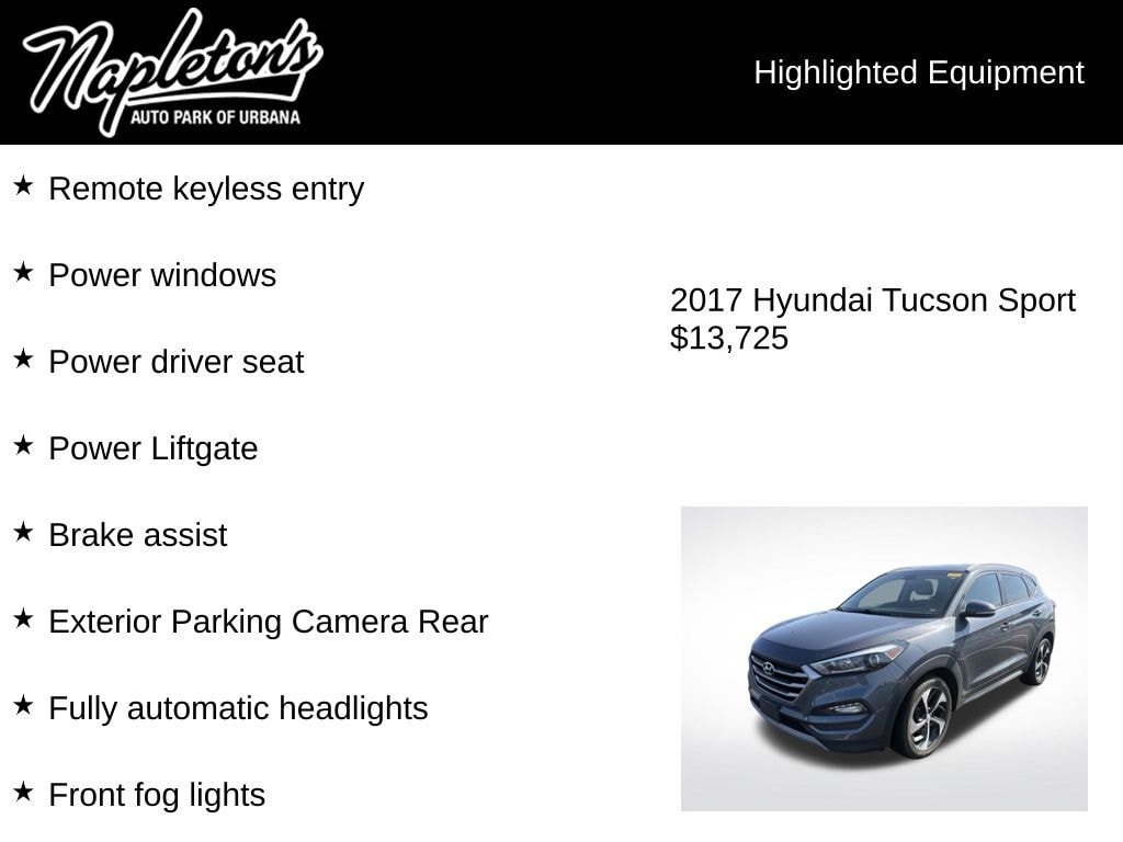 Used 2017 Hyundai Tucson Sport SUV