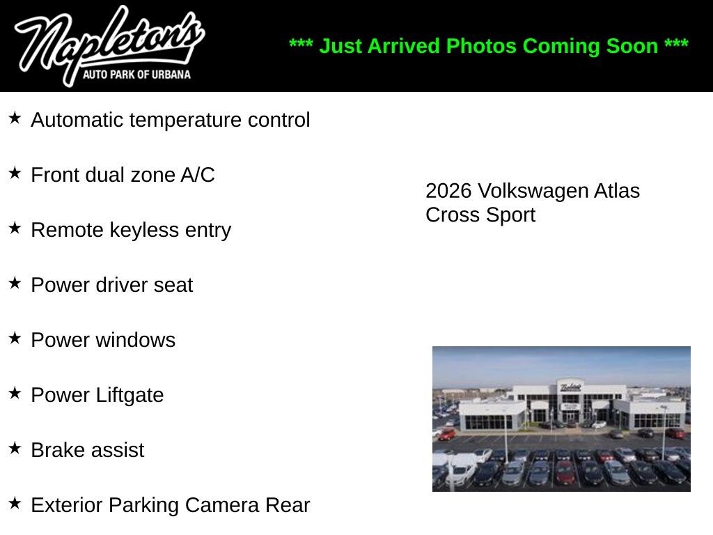 Used 2026 Volkswagen Atlas Cross Sport 2.0T SE w/Technology SUV