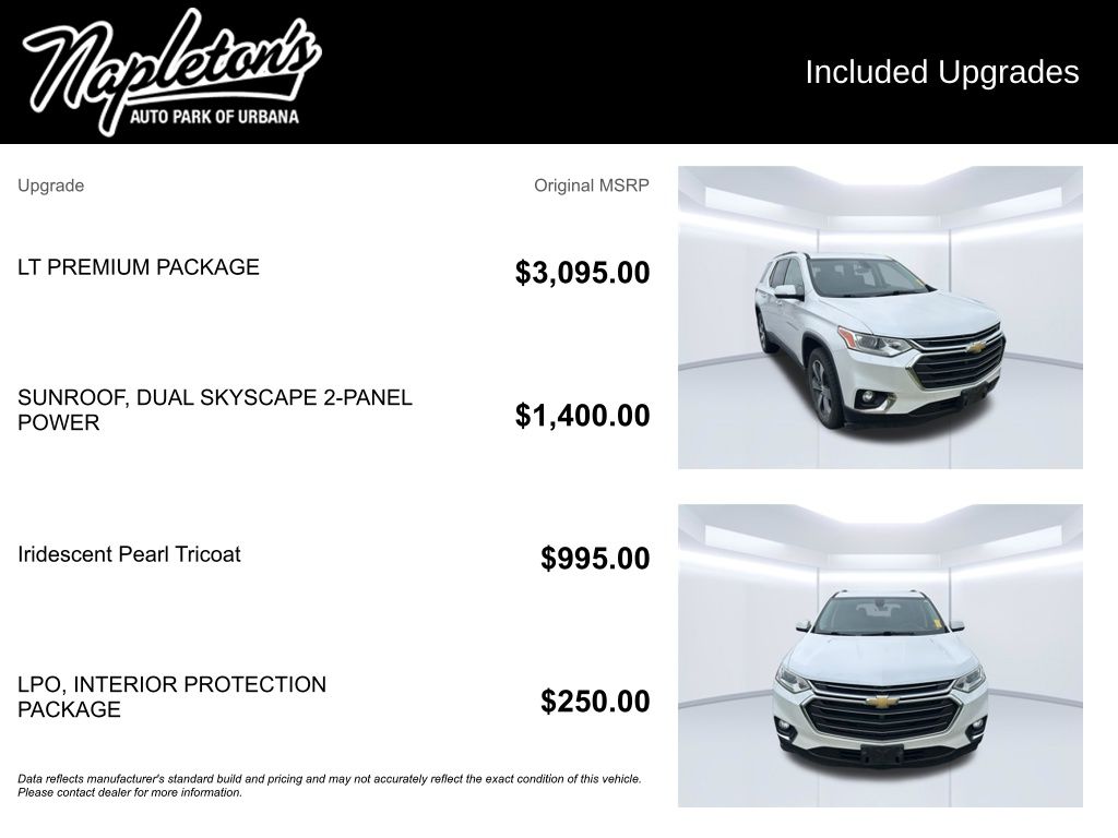 Used 2019 Chevrolet Traverse 3LT with VIN 1GNERHKW9KJ161575 for sale in Urbana, IL