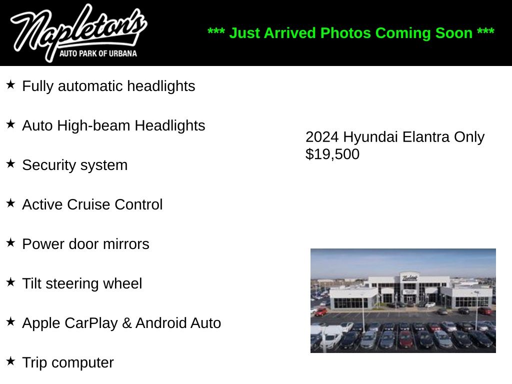 Used 2024 Hyundai Elantra SEL with VIN KMHLM4DG2RU671137 for sale in Urbana, IL