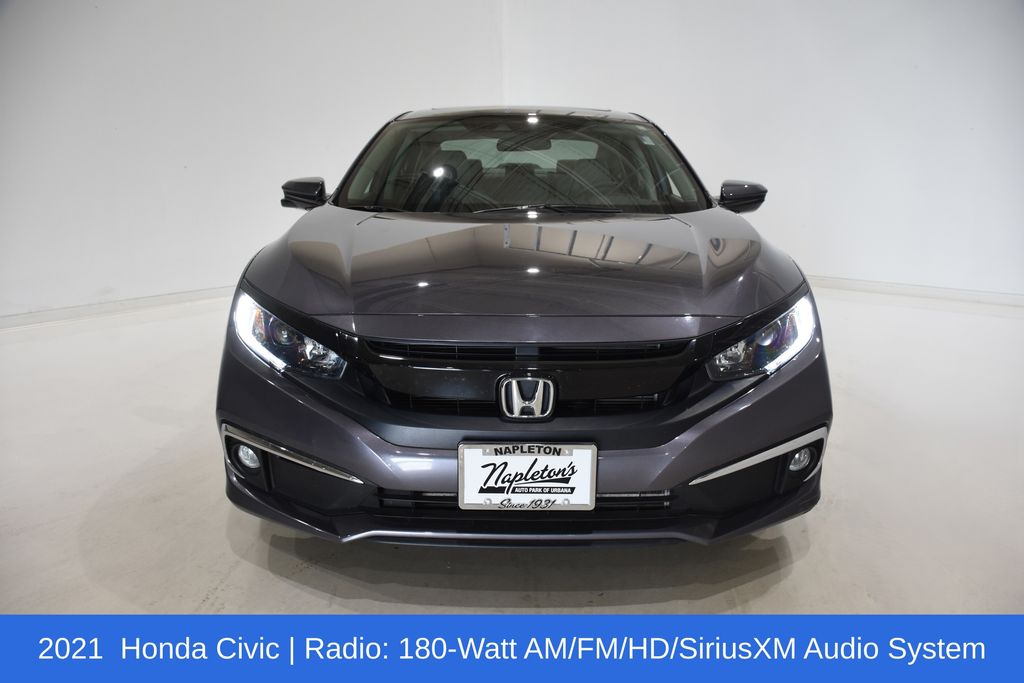 Used 2021 Honda Civic EX with VIN 19XFC1F36ME004608 for sale in Urbana, IL