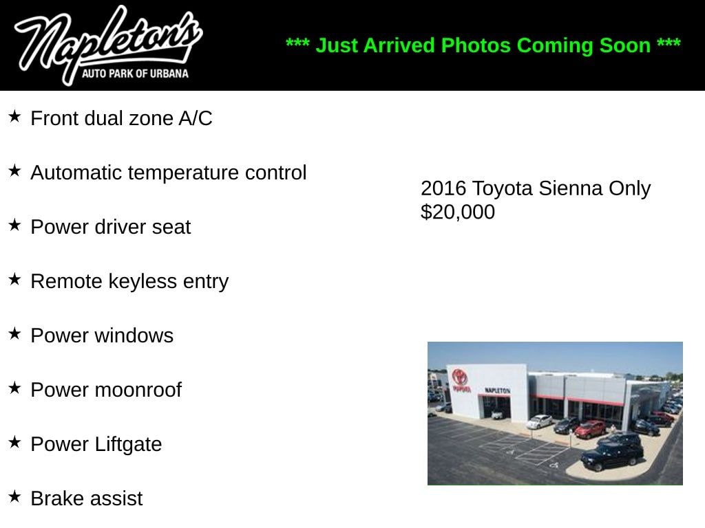 2016 Toyota Sienna XLE V6 7-Passenger Access Seat's photo