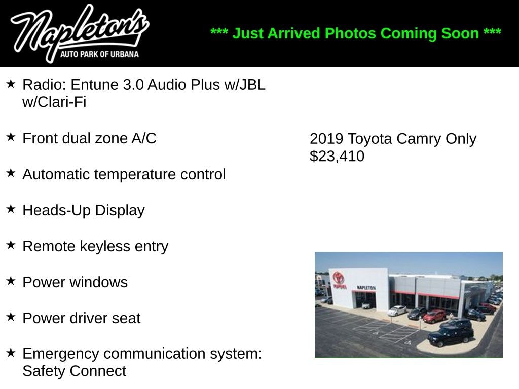 Used 2019 Toyota Camry XSE V6 Sedan