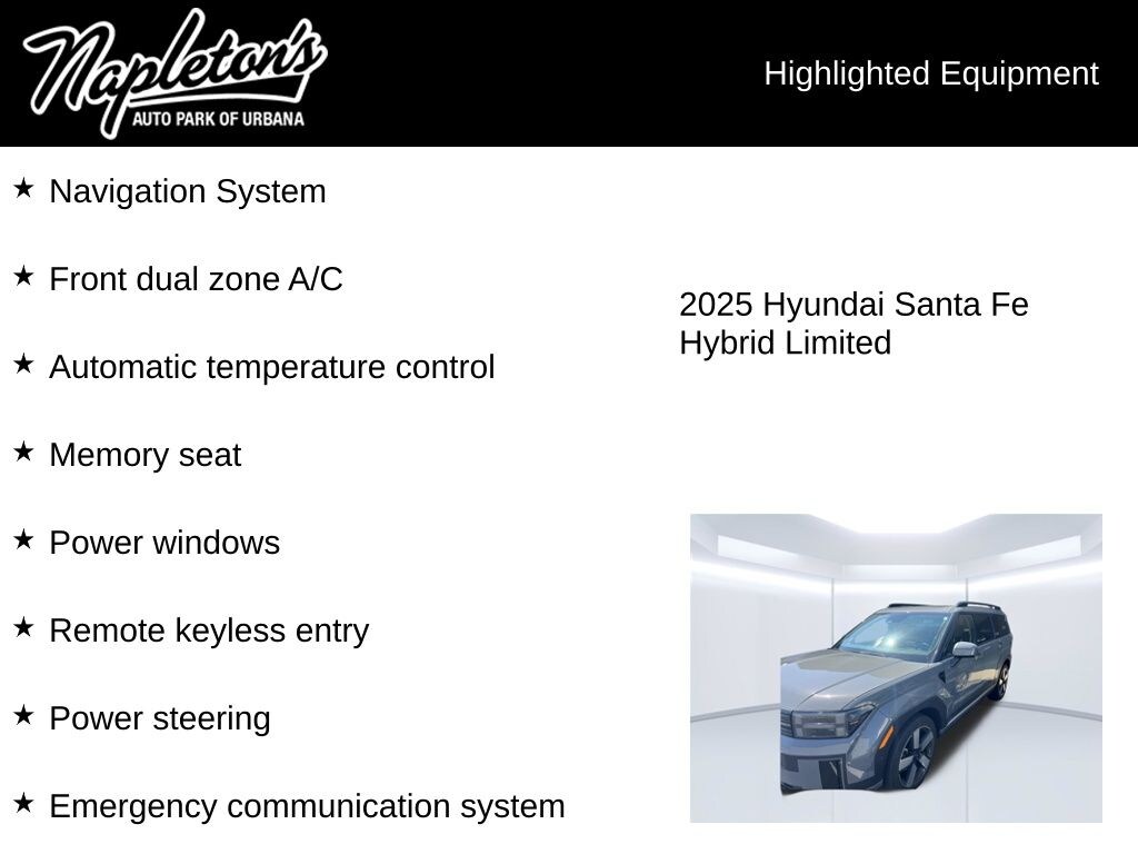 Used 2025 Hyundai Santa Fe Hybrid Limited SUV