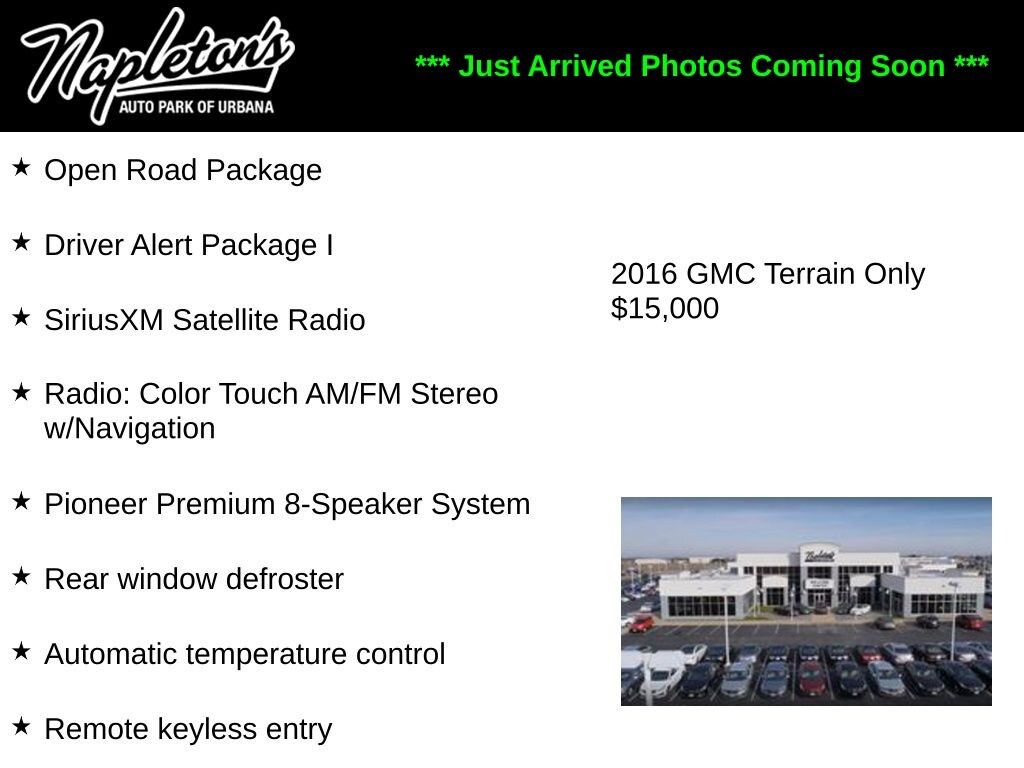 Used 2016 GMC Terrain SLT SUV