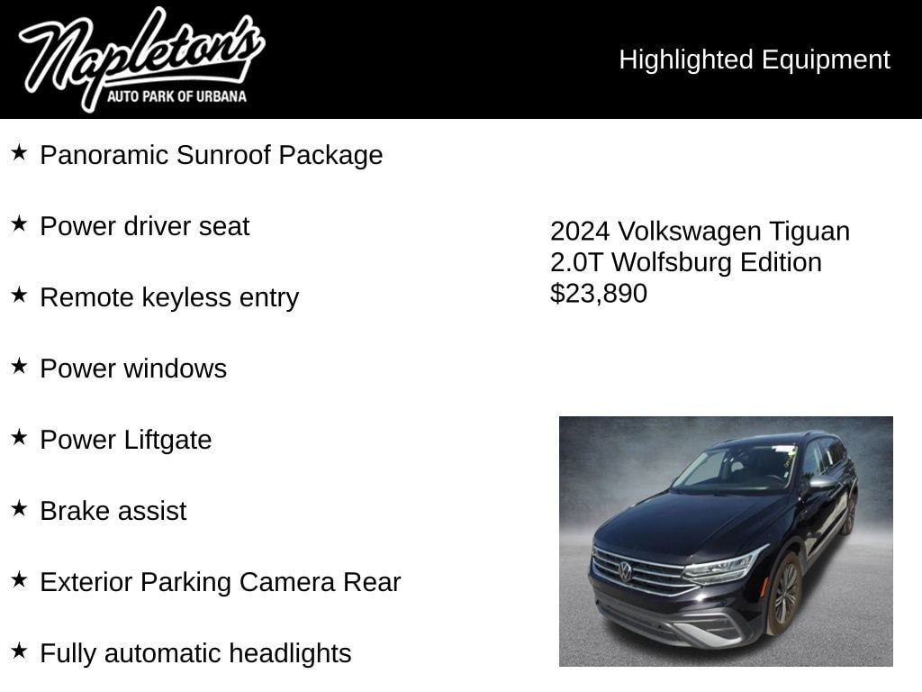 Used 2024 Volkswagen Tiguan 2.0T Wolfsburg Edition SUV