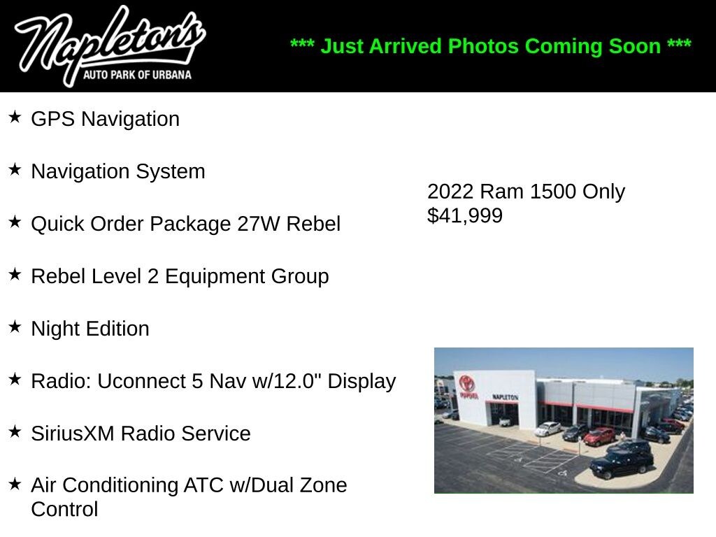 Used 2022 Ram 1500 Rebel Truck Crew Cab