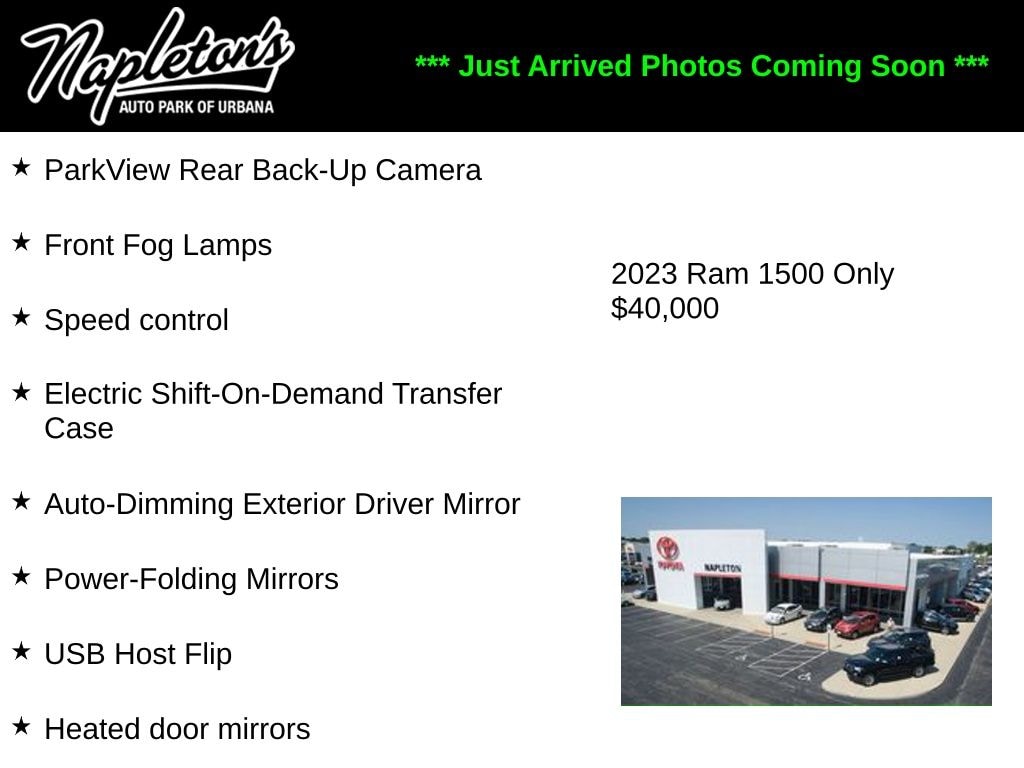 Used 2023 Ram 1500 Big Horn Truck Crew Cab