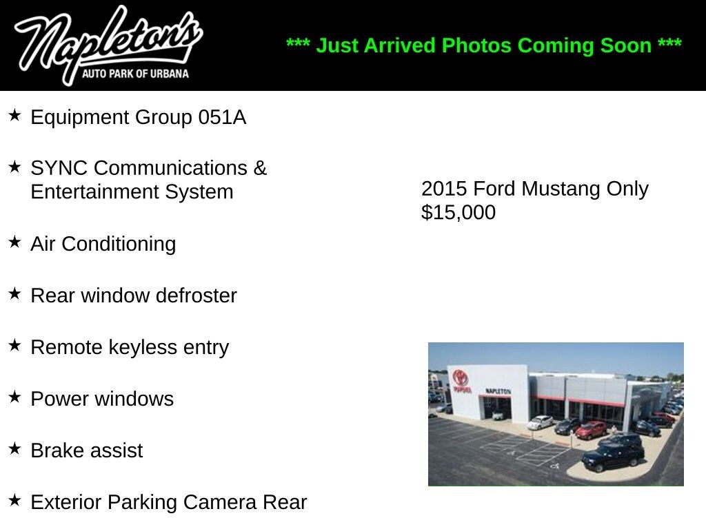 Used 2015 Ford Mustang V6 Convertible