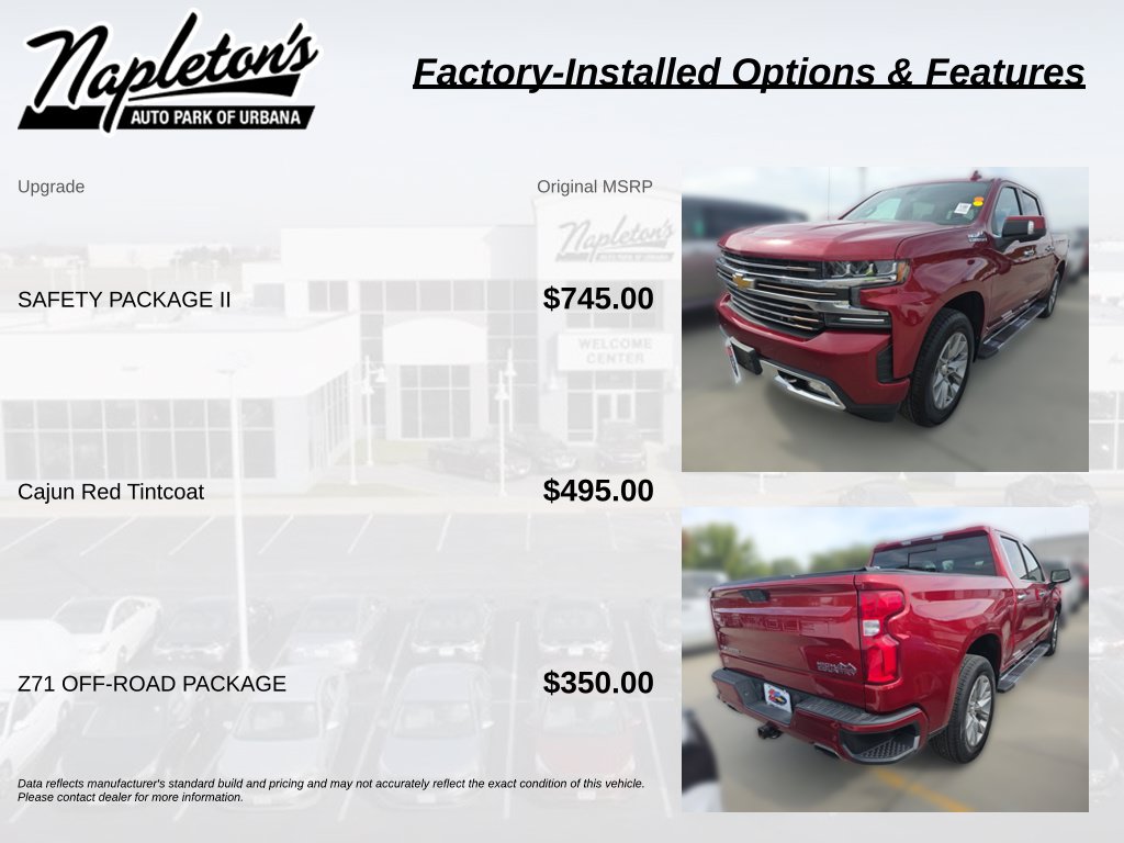 Used 2019 Chevrolet Silverado 1500 High Country Truck Crew Cab