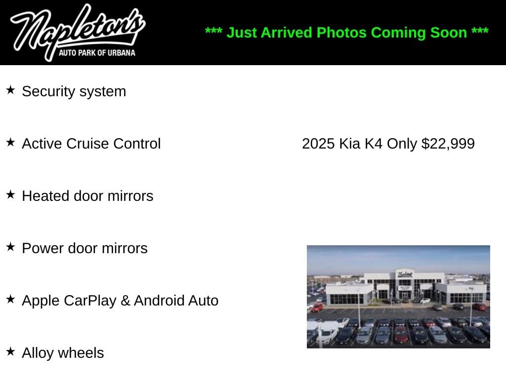 Certified 2025 Kia K4 EX Sedan