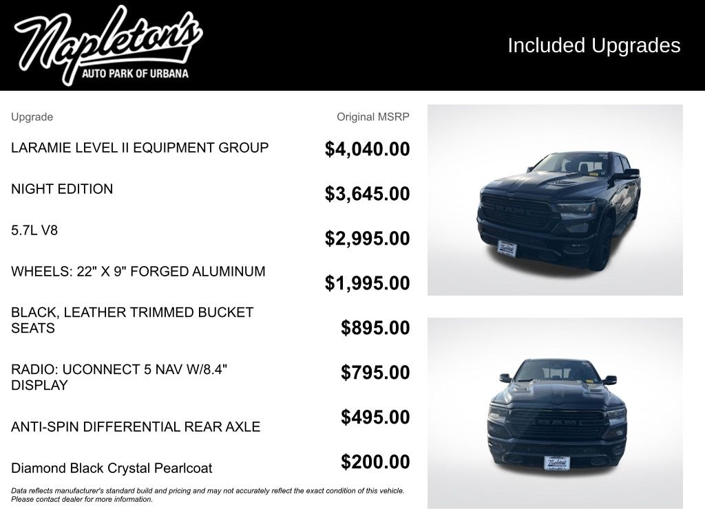 Used 2022 Ram 1500 Laramie Truck Crew Cab