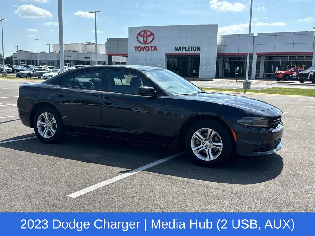 Used 2023 Dodge Charger SXT with VIN 2C3CDXBG1PH529536 for sale in Urbana, IL