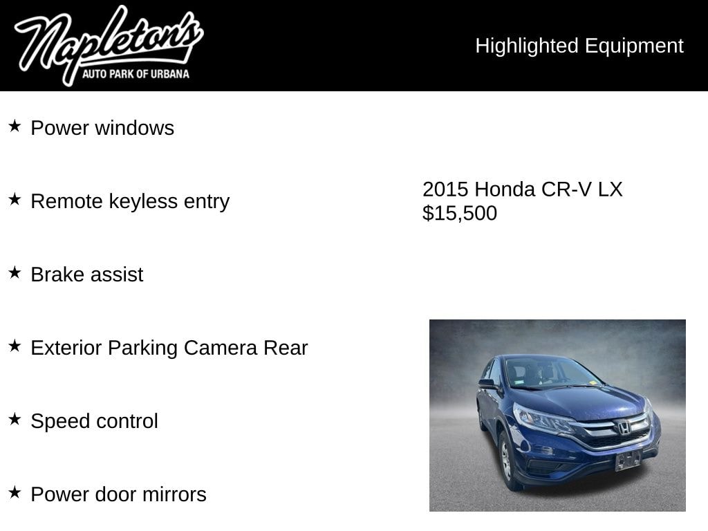 Used 2015 Honda CR-V LX SUV