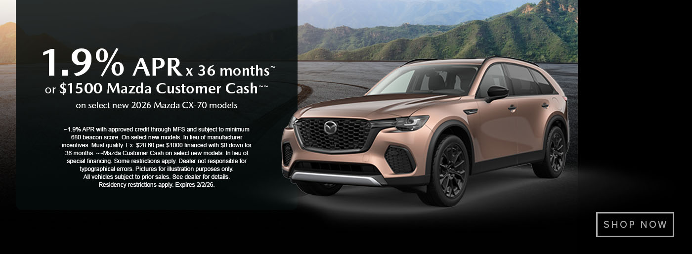 Mazda Incentives January