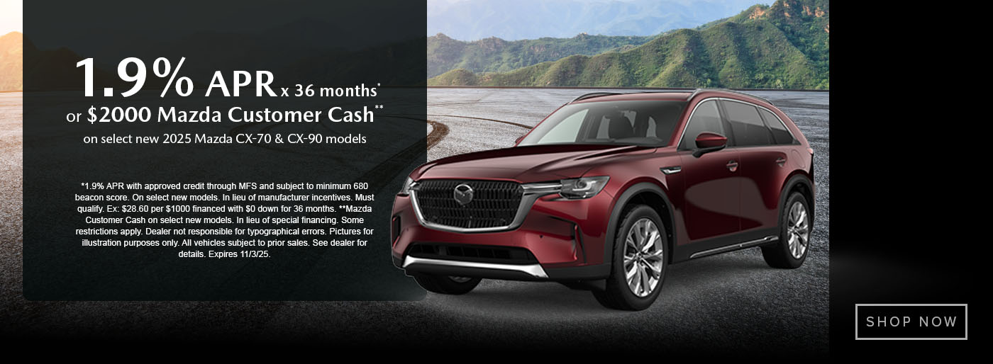 Mazda Incentives October
