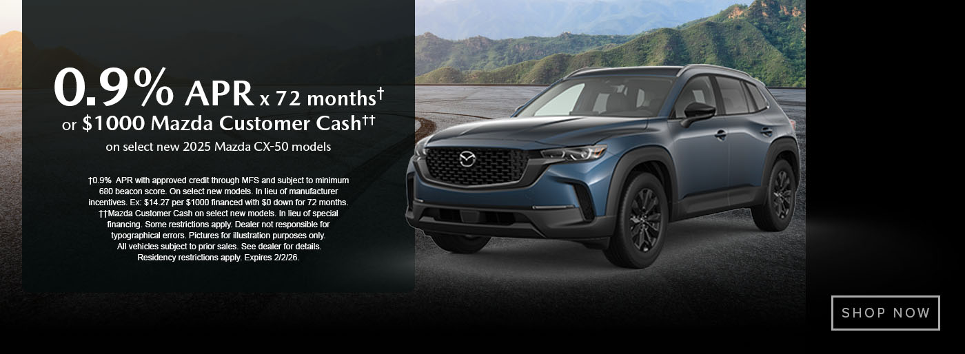 Mazda Incentives January
