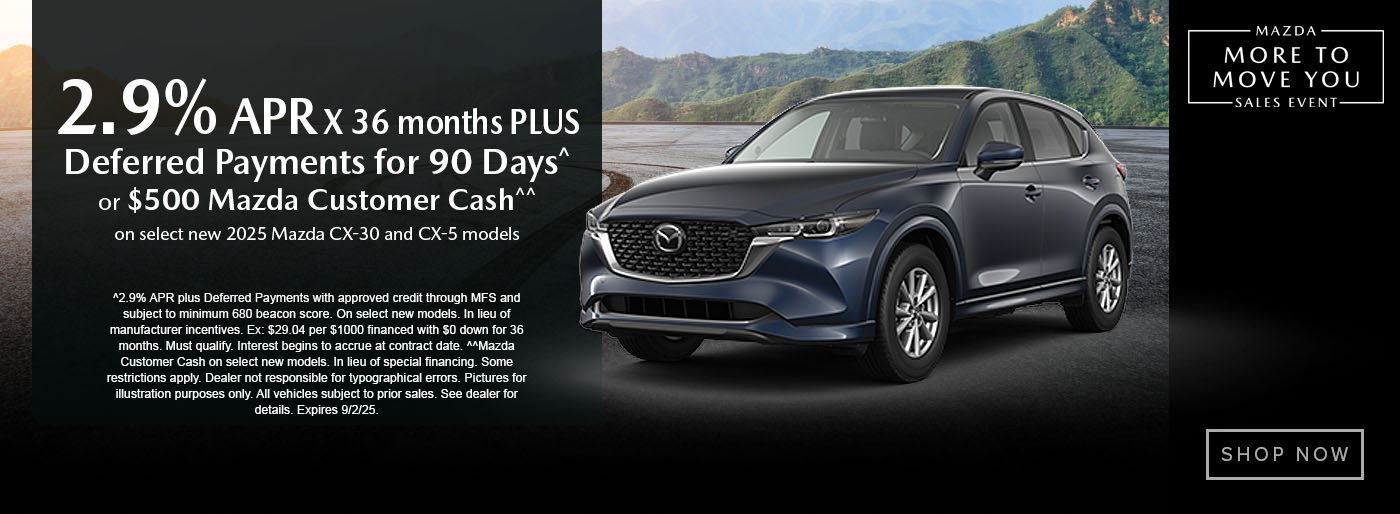 Mazda Incentives August