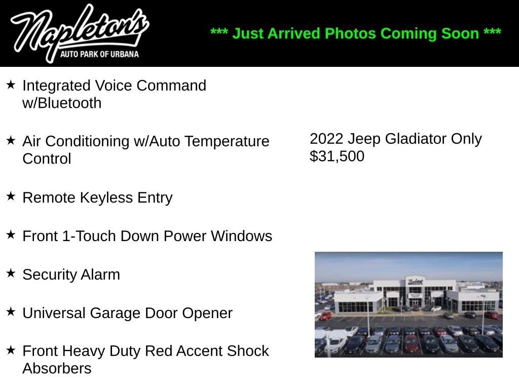 Used 2022 Jeep Gladiator Willys Truck Crew Cab