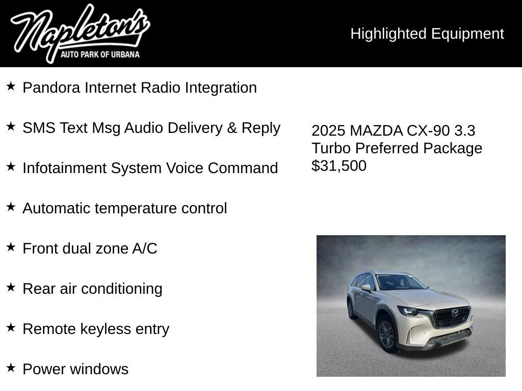 Used 2025 Mazda CX-90 3.3 Turbo Preferred SUV