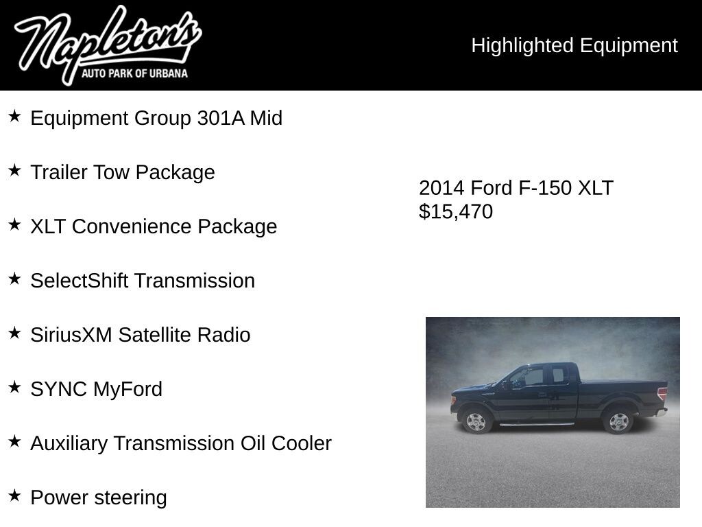 Used 2014 Ford F-150 XLT Truck SuperCab Styleside