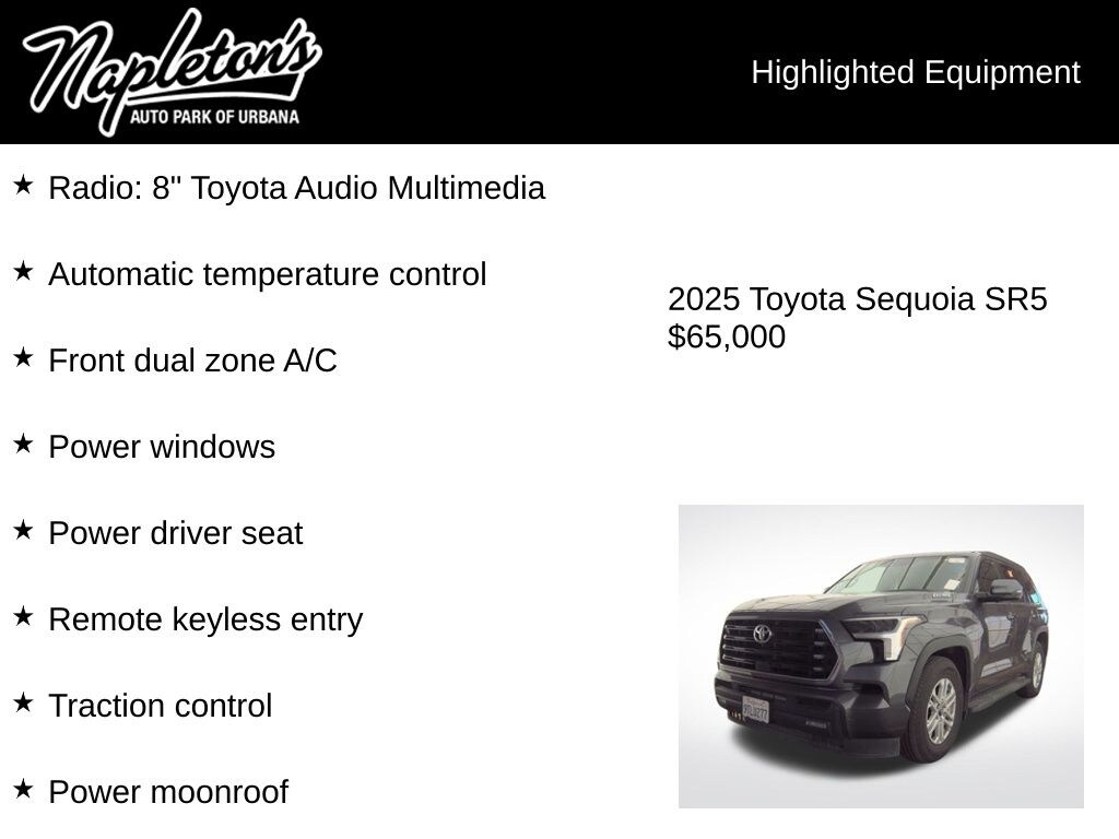 Used 2025 Toyota Sequoia SR5 SUV