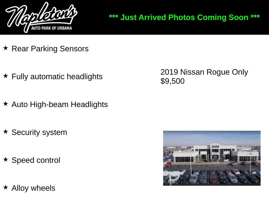 Used 2019 Nissan Rogue SV with VIN KNMAT2MT2KP519332 for sale in Urbana, IL