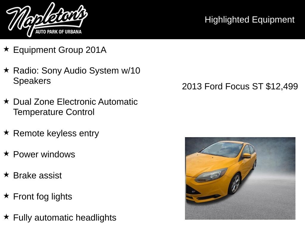 Used 2013 Ford Focus ST Hatchback