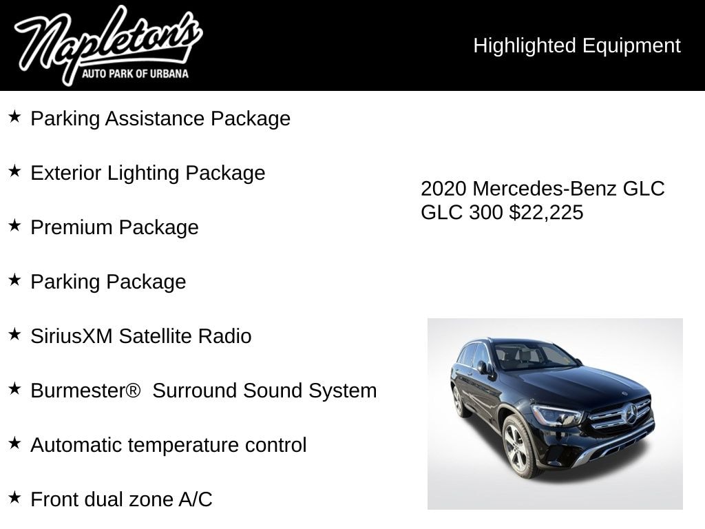 Used 2020 Mercedes-Benz GLC GLC 300 SUV