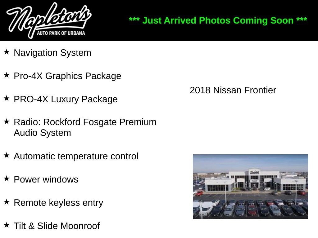 Used 2018 Nissan Frontier PRO-4X Truck Crew Cab