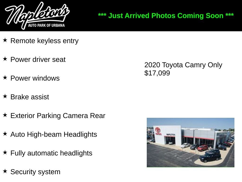 Used 2020 Toyota Camry LE Sedan