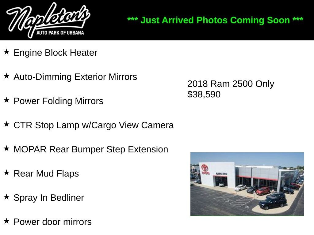 Used 2018 Ram 2500 Big Horn Truck Crew Cab