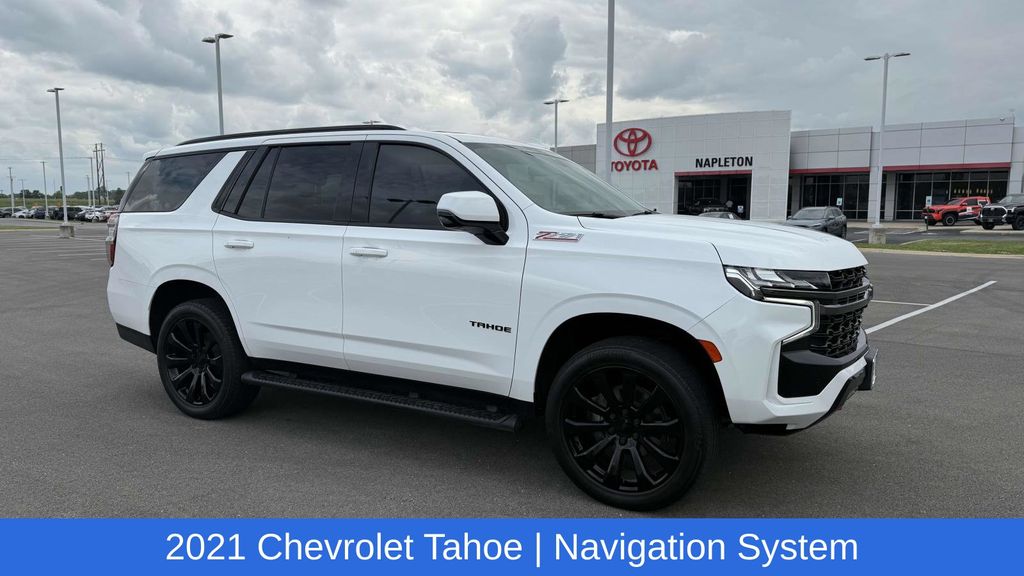 Used 2021 Chevrolet Tahoe Z71 with VIN 1GNSKPKDXMR321807 for sale in Urbana, IL
