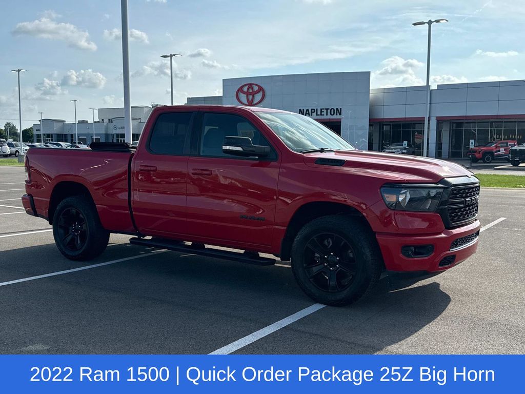 Used 2022 RAM Ram 1500 Pickup Big Horn/Lone Star with VIN 1C6SRFBTXNN117840 for sale in Urbana, IL