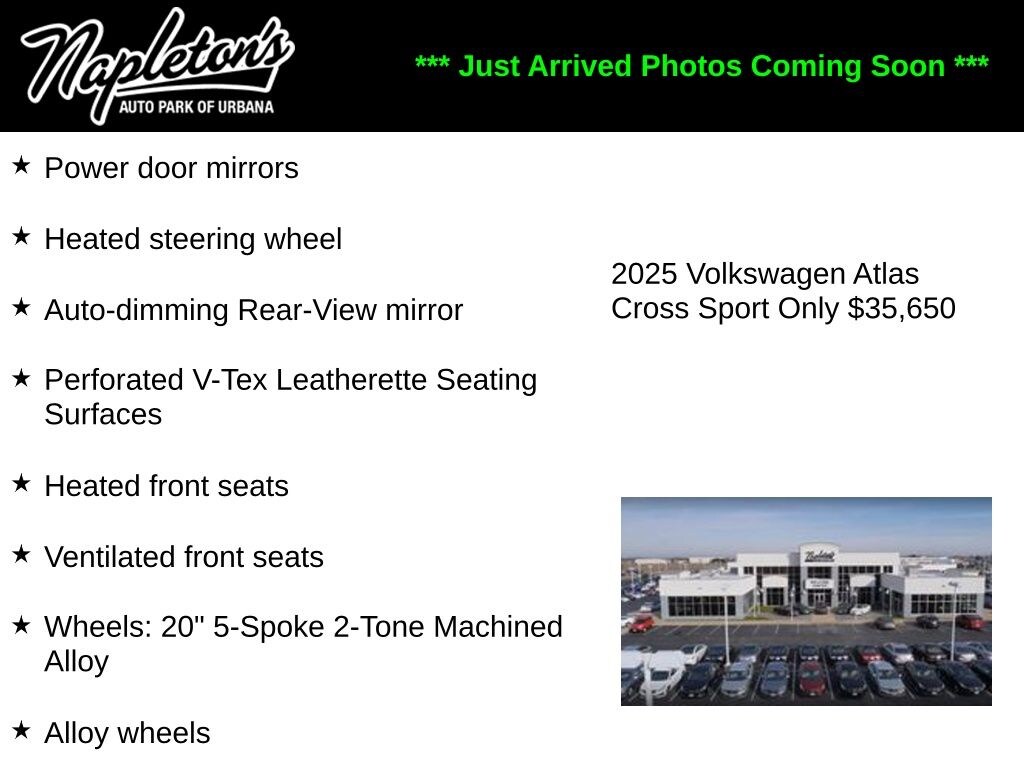 Used 2025 Volkswagen Atlas Cross Sport 2.0T SE w/Technology SUV