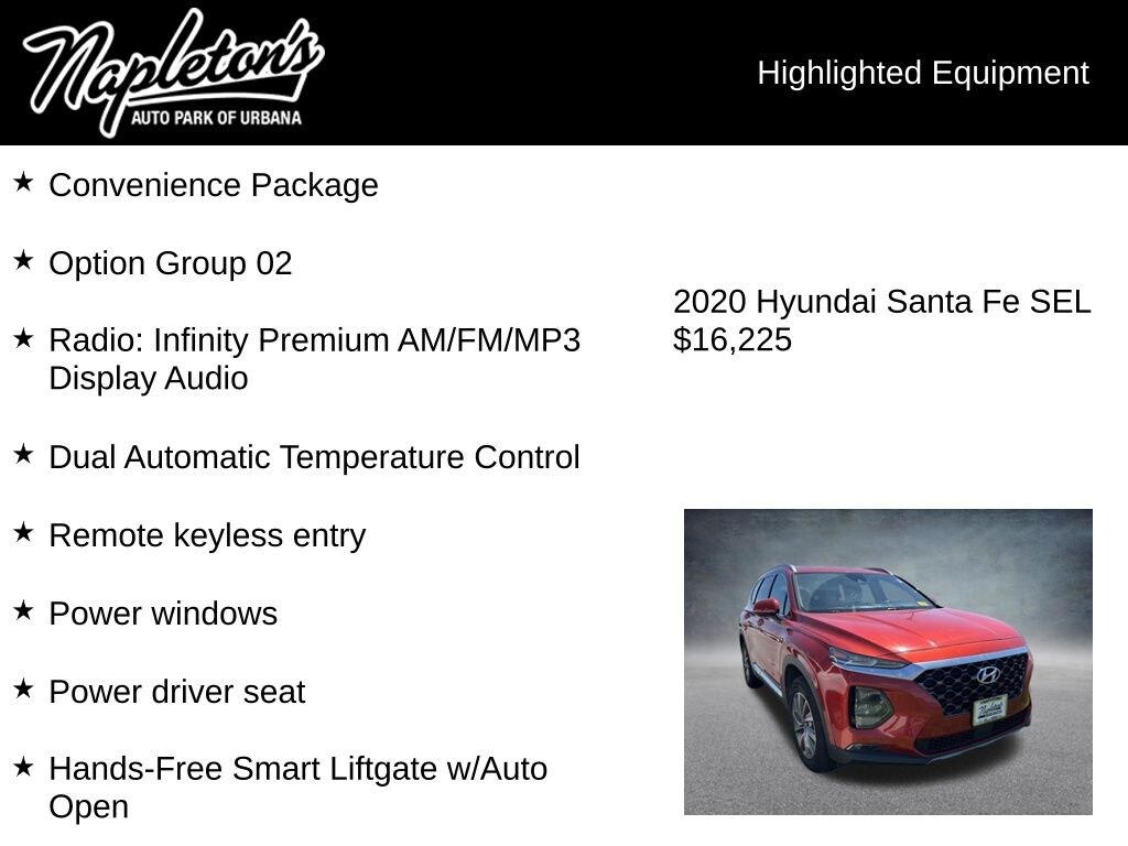Used 2020 Hyundai Santa Fe SEL SUV