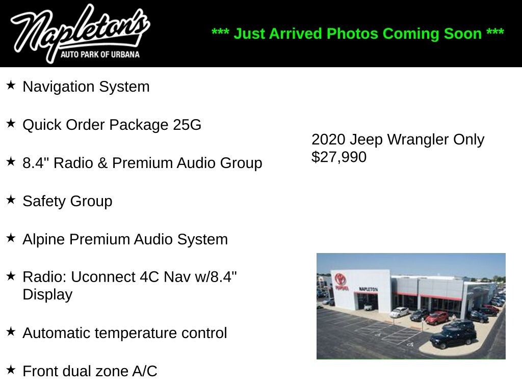 Used 2020 Jeep Wrangler Unlimited Sahara SUV