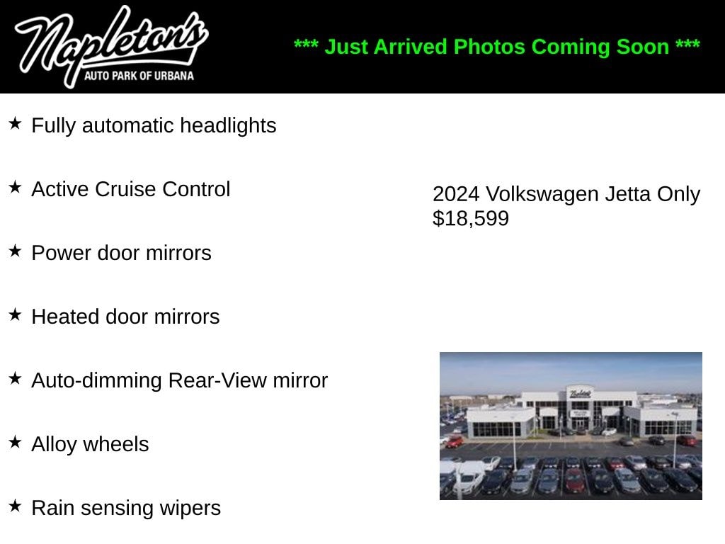 Used 2024 Volkswagen Jetta S with VIN 3VW5M7BU6RM093388 for sale in Urbana, IL