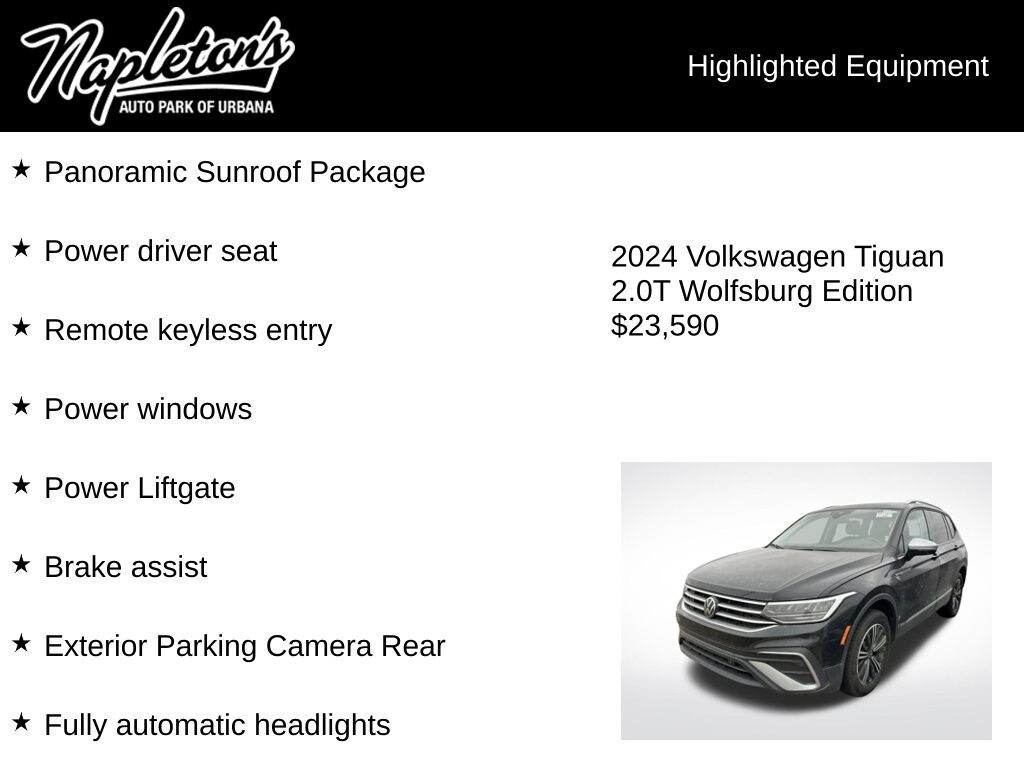 Used 2024 Volkswagen Tiguan 2.0T Wolfsburg Edition SUV
