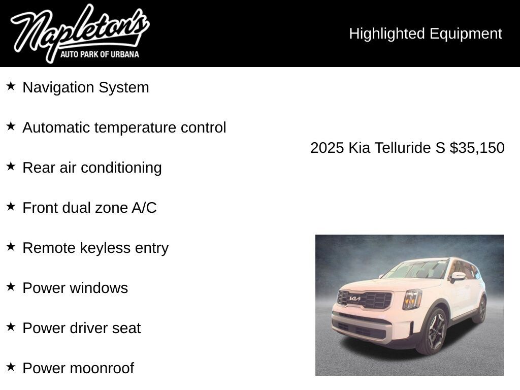 Used 2025 Kia Telluride S SUV