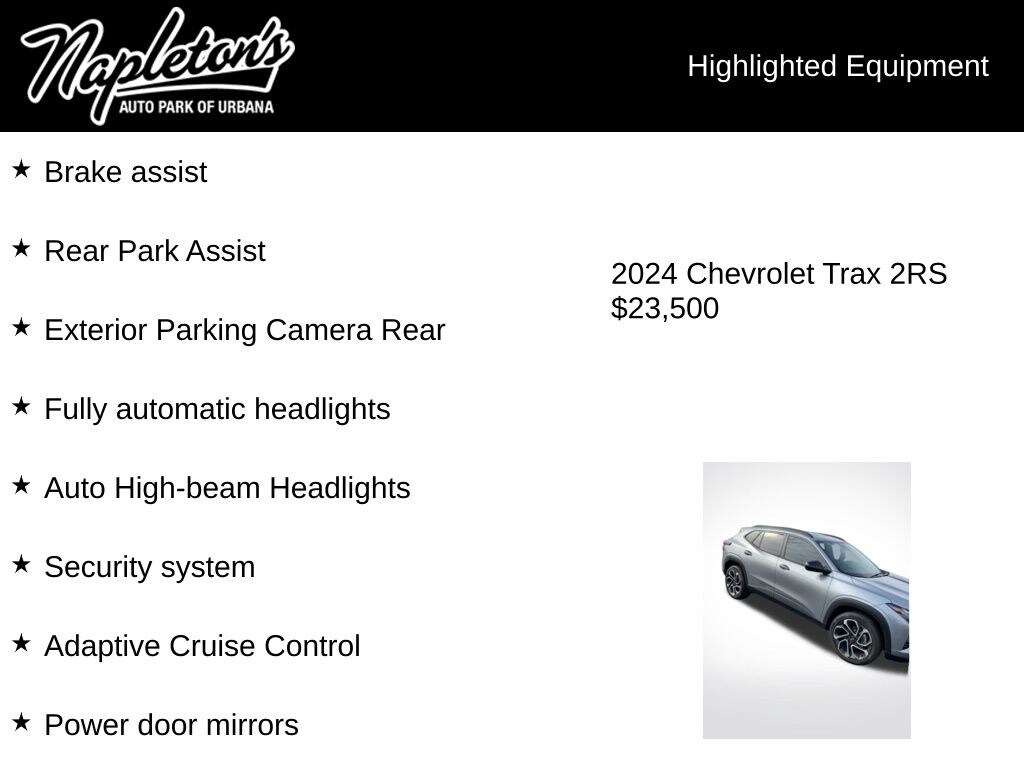 Used 2024 Chevrolet Trax 2RS SUV