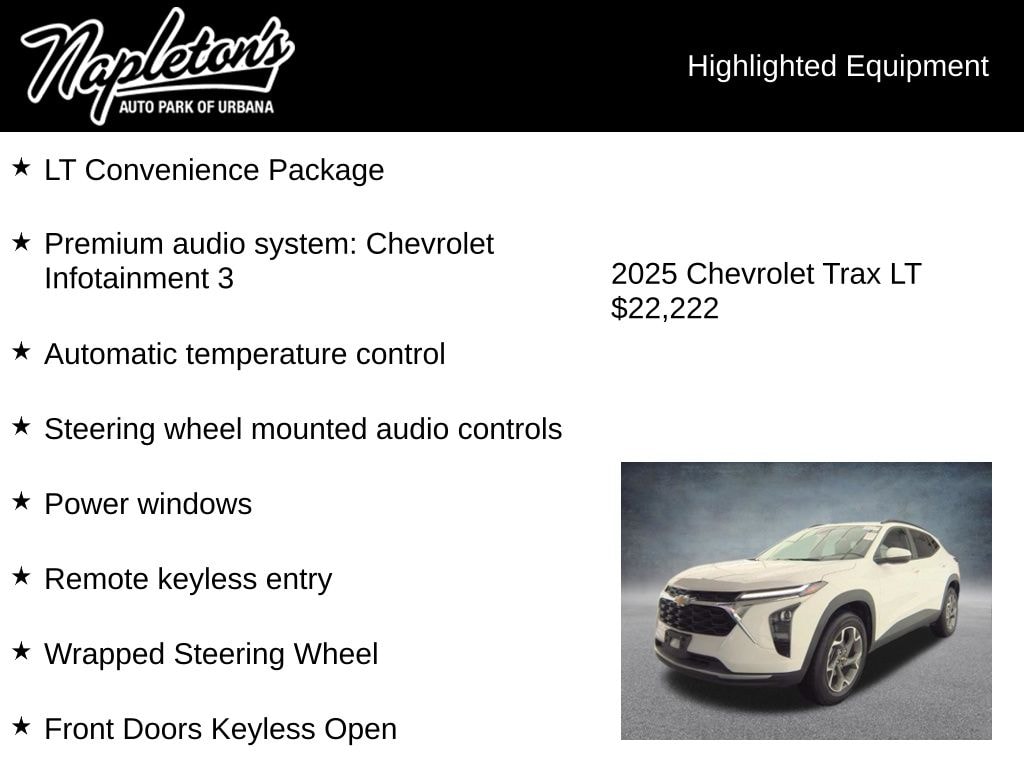 Used 2025 Chevrolet Trax LT SUV