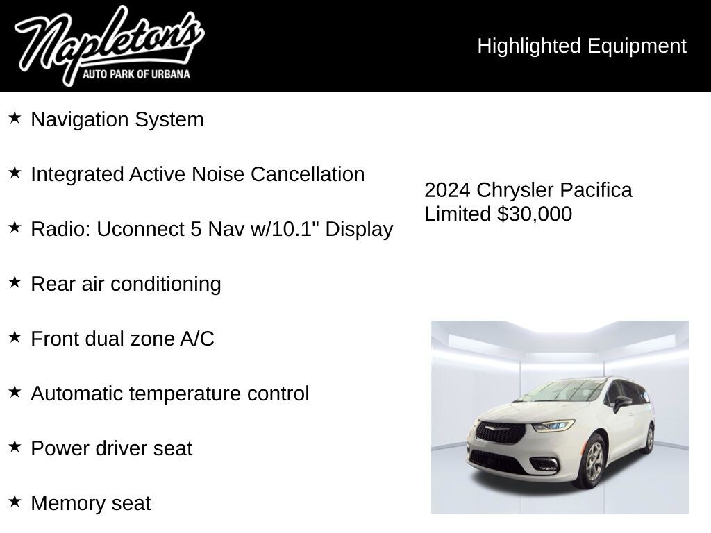 Used 2024 Chrysler Pacifica Limited Van Passenger Van