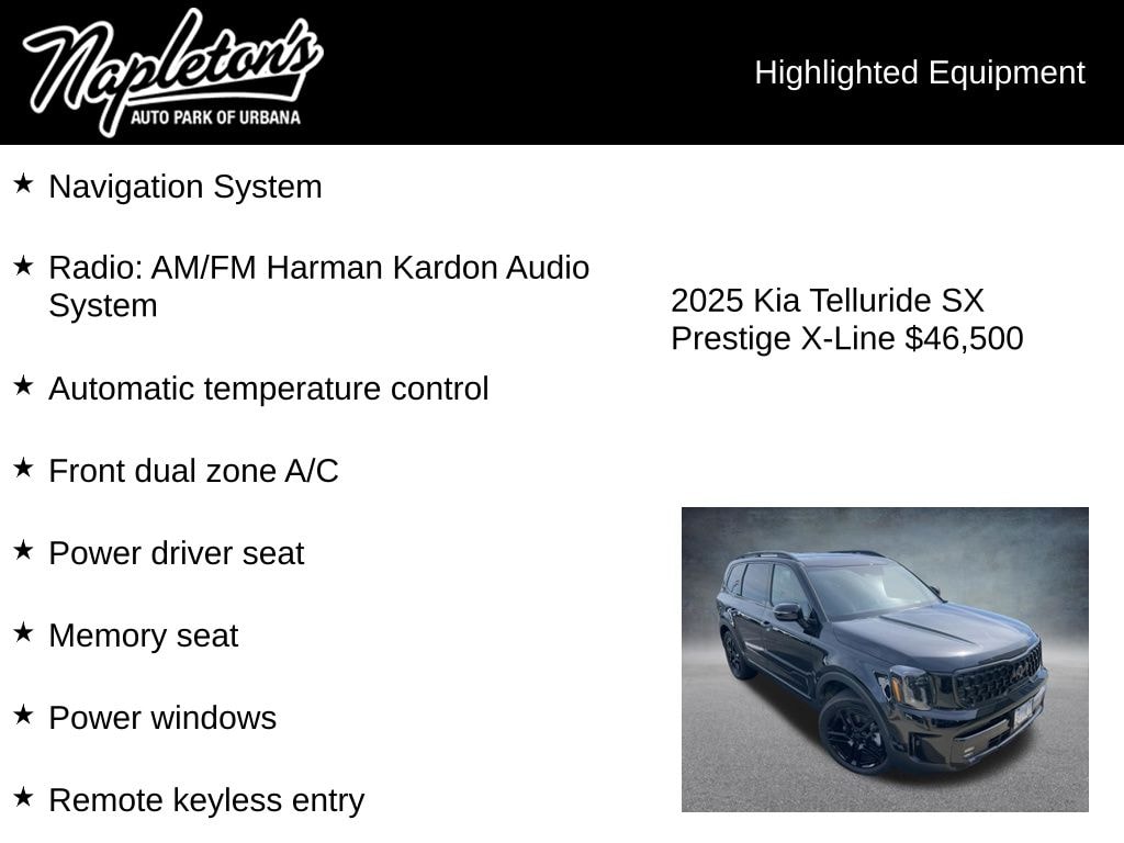 Used 2025 Kia Telluride SX-Prestige X-Line SUV
