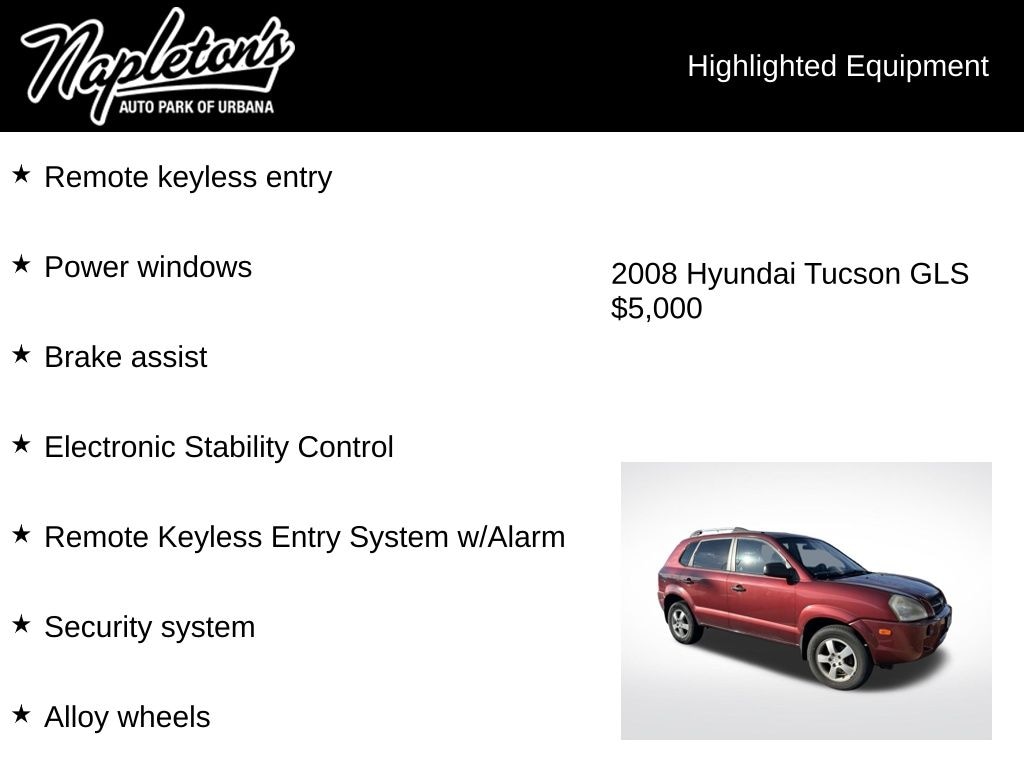 Used 2008 Hyundai Tucson GLS SUV