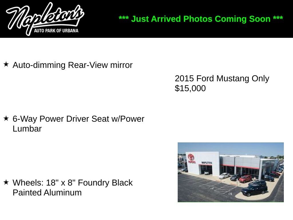 Used 2015 Ford Mustang V6 Convertible